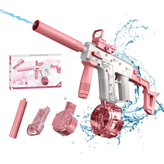 تفنگ آبپاش شارژی رگباری برند Vector؛ اسباببازی مهیج و تابستانه با قابلیت شلیک مداوم و باتری شارژی.