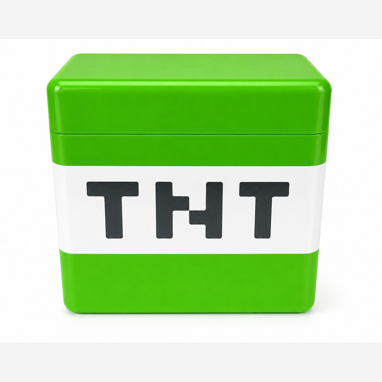 مکعب مگنتی ماینکرافت ۲۰۴ تکه به همراه باکس TNT؛ اسباببازی ساختنی و فکری خلاقانه الهامگرفته از بازی محبوب ماینکرافت همراه با باکس فلزی.
