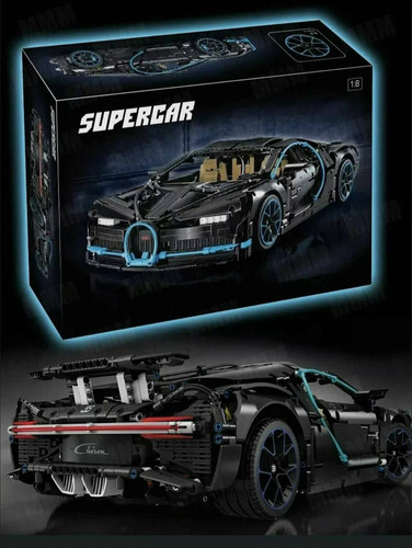 لگو ماشین بوگاتی شیرون مشکی مقیاس ۱:۸ سوپرکار لپین مدل Supercar کد 6892